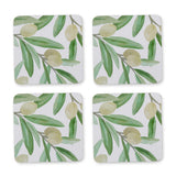 Madras Link Sicilian Olive Coaster Set of 4
