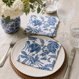 Madras Link Samara Dark Blue Paper Napkin (Pack of 20)