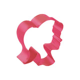 R&M Doll Head Cookie Cutter Fuchsia 9cm