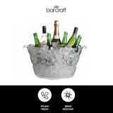 BarCraft Oval Drinks Cooler Acrylic Large