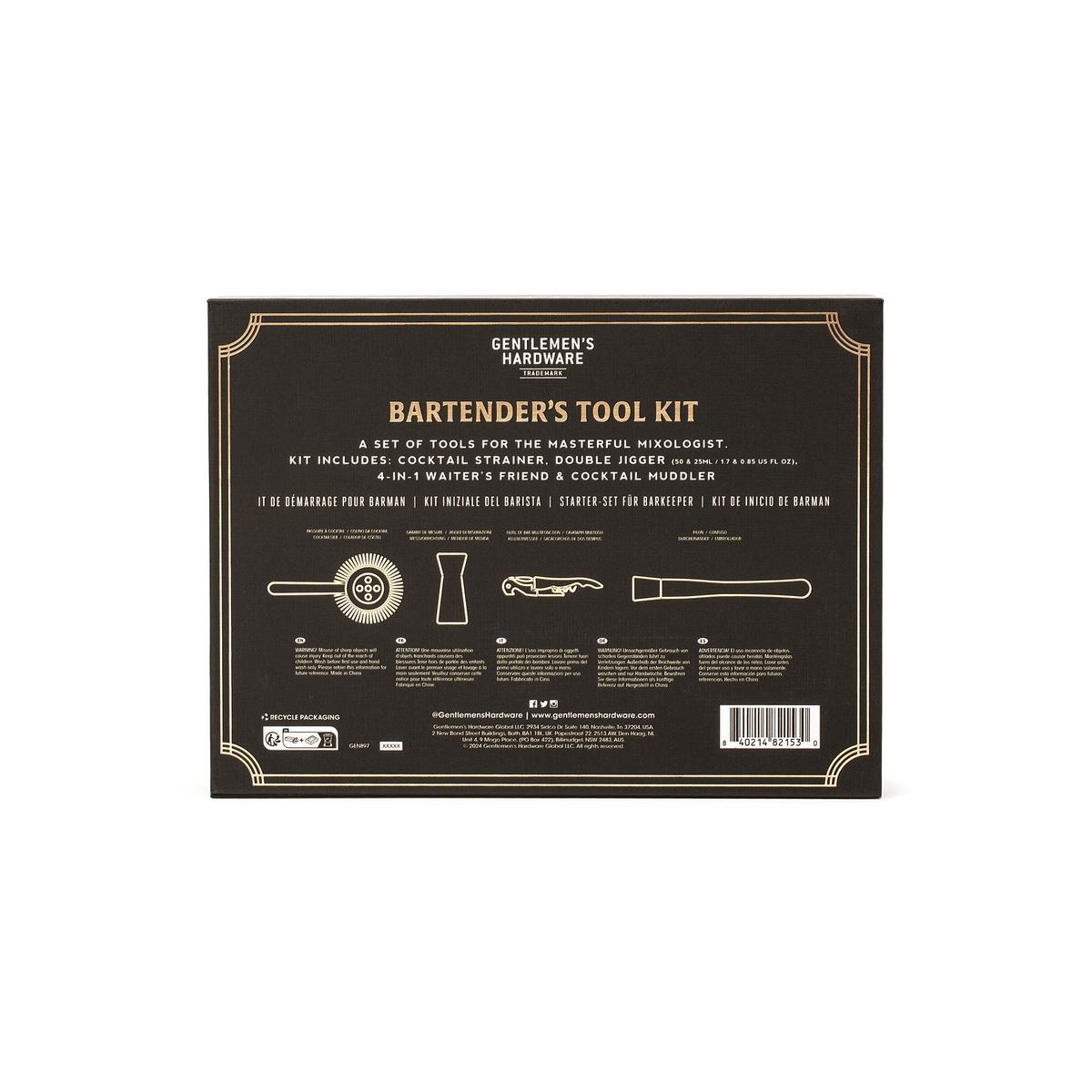 Gentlemen's Hardware Bartenders Kit - Tool Kit packaging