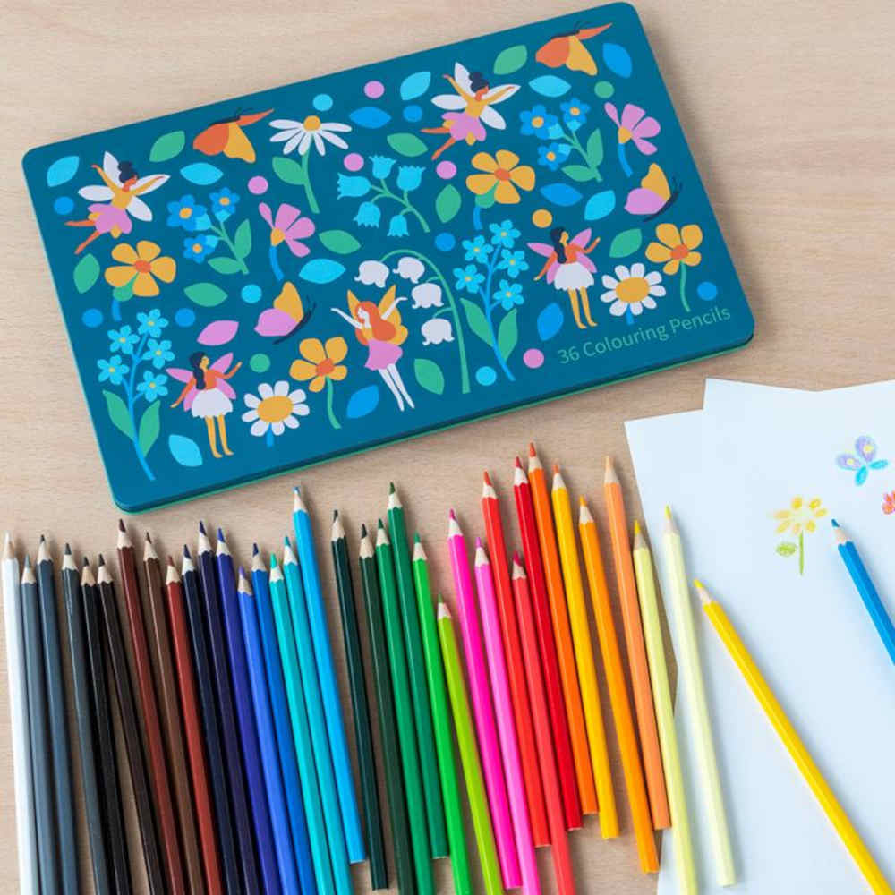 Rex London Fairies in the Garden 36 Colouring Pencils in a Tin | Minimax