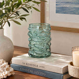 Swing Gifts Barwon Fish Hurricane Glass Dark Blue 15x27cm
