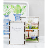 Flair Gifts Silver Plated Bamboo Frame 4x6" | Minimax