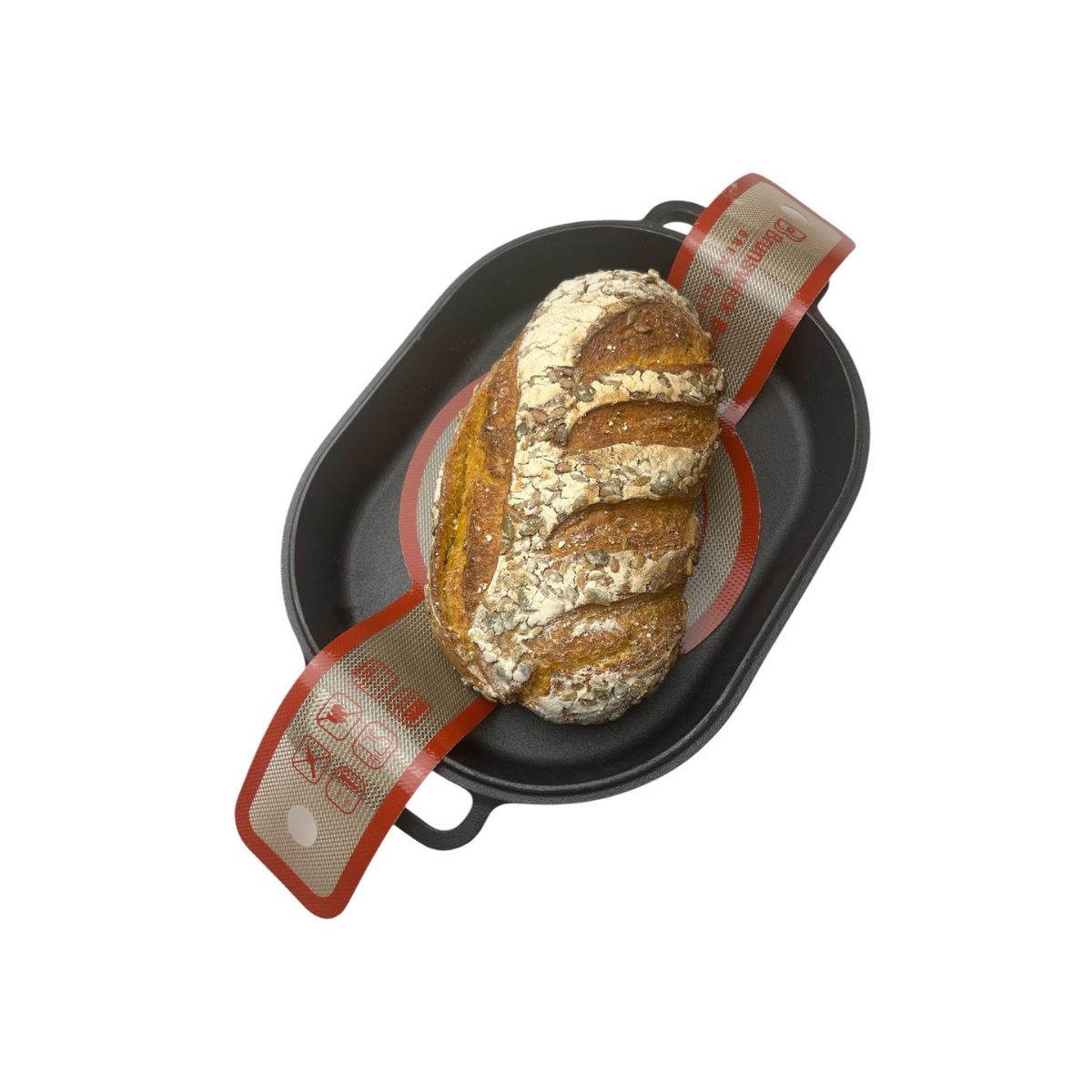 Brunswick Bakers Silicone Bread Sling Set of 2 | Minimax - with bread and pan