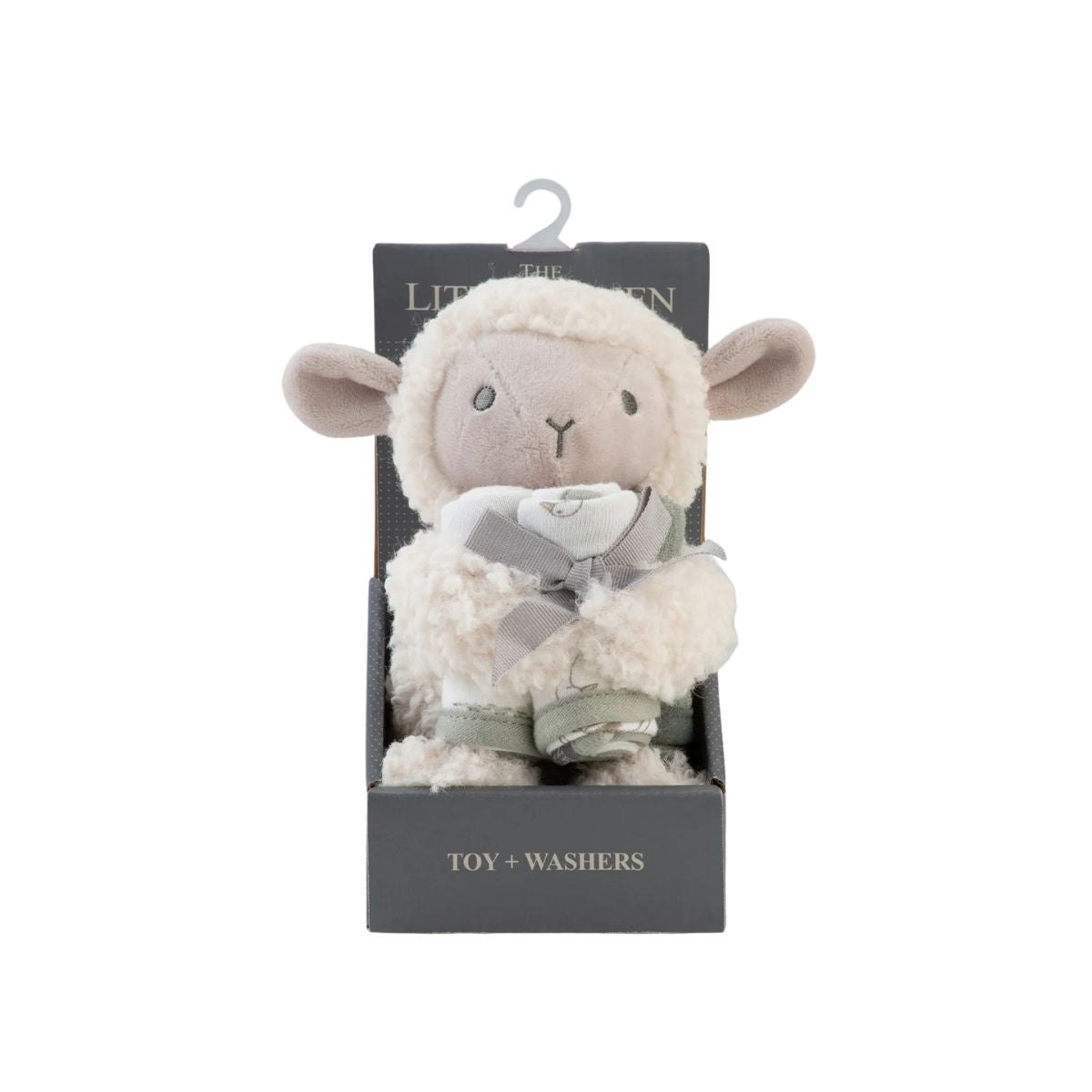 Little Linen Soft Plush Toy & Face Washers - Farmyard Lamb | Minimax