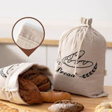 Brunswick Bakers Bread Bag with Drawstring | Minimax - with breads