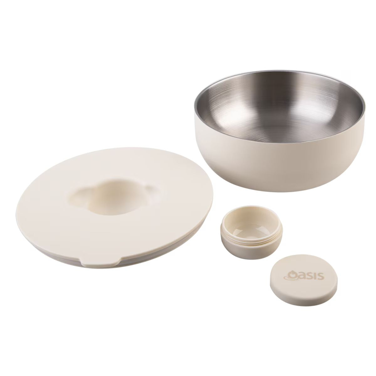 Oasis Fresh'N'Go Lunch Bowl Alabaster 950ml – stylish insulated lunch bowl with airtight lid, perfect for fresh meals on the go.