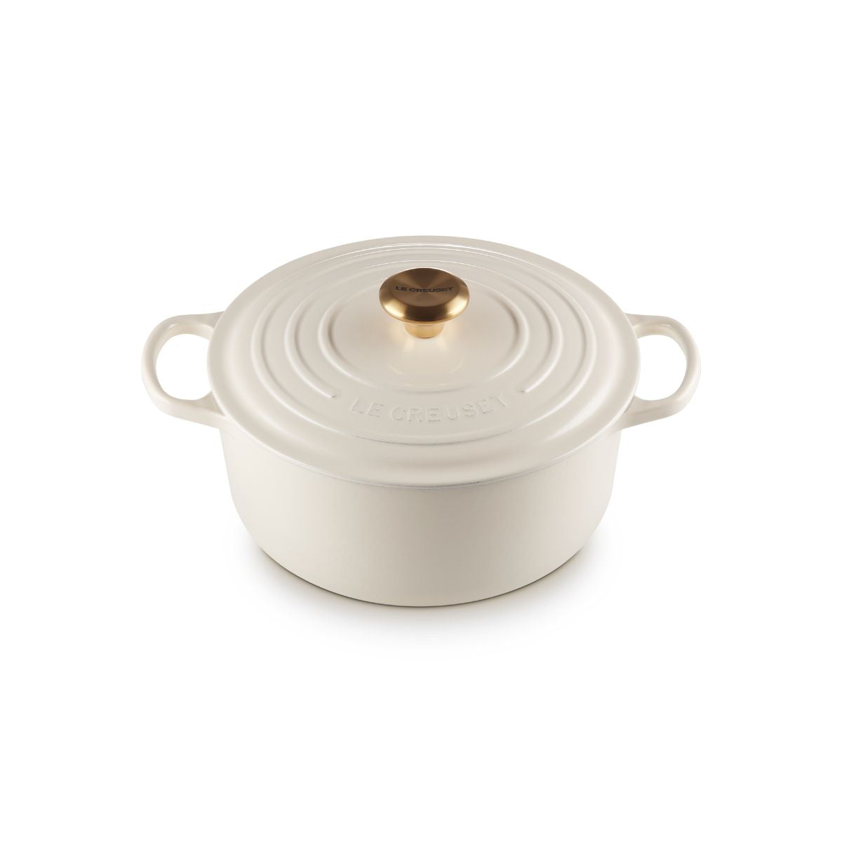 Le Creuset Signature Round Casserole Crème 26cm | Minimax