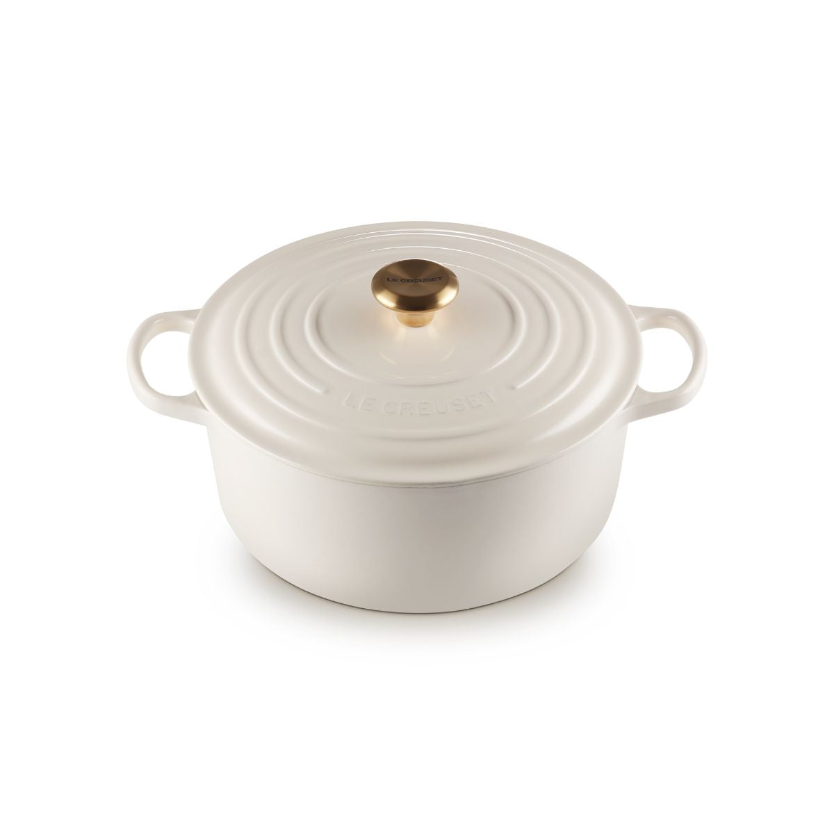 Le Creuset Signature Round Casserole Creme 28cm | Minimax