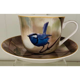 Heritage Breakfast Cup and Saucer Blue Wren | Minimax