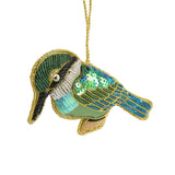Vixen & Velvet Kingfisher Sequin Decoration 12cm | Minimax