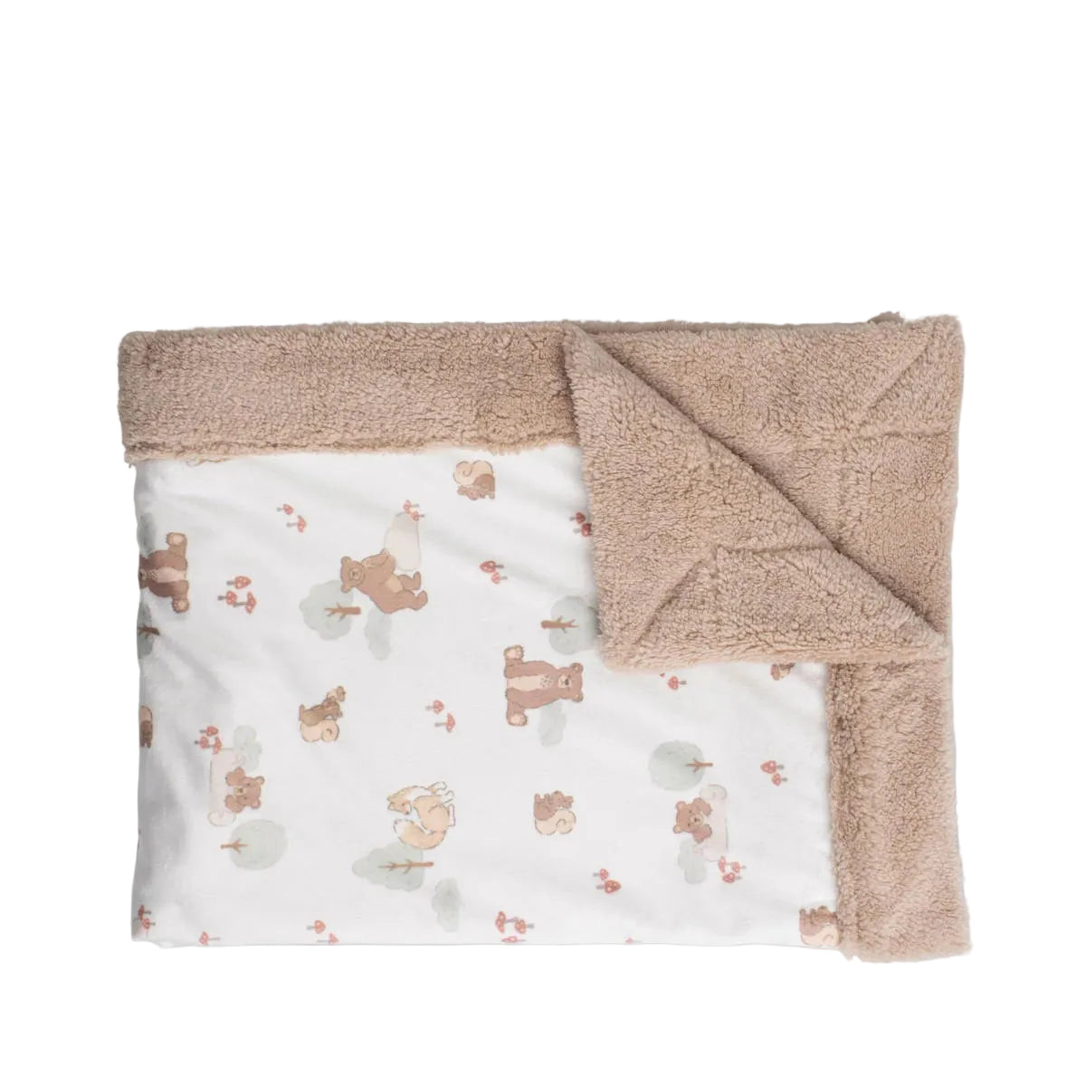 Little Linen Bushland Bear Baby Snuggle Blanket | Minimax
