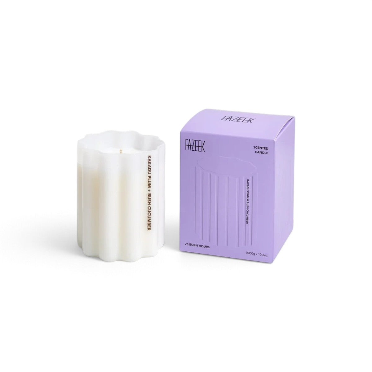 Fazeek Kakadu Plum Bush Cucumber Wave Candle 300g