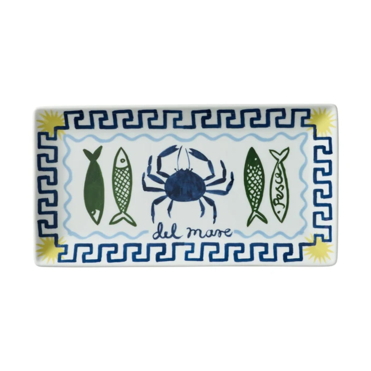 Porto Nautilus Rectangular Platter Pesce 29.5x16cm