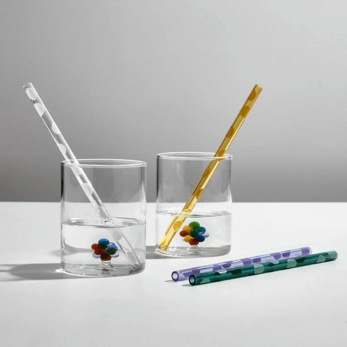 Fazeek Polka Dot Straws Set of 4