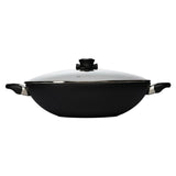 Swiss Diamond XD Induction Wok with Lid & Tempura Rack 36cm (6L)
