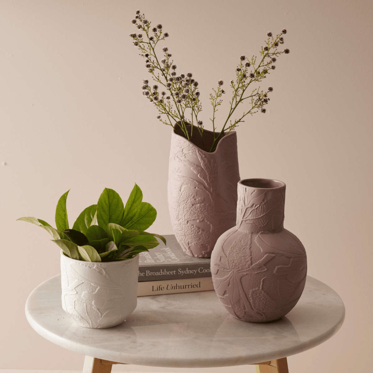 Pilbeam Living Banksia Planter Pot White 13x12x13cm | Minimax