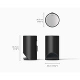 Joseph Joseph Arc Easy-Push Pedal Bin Matt Black 10L | Minimax