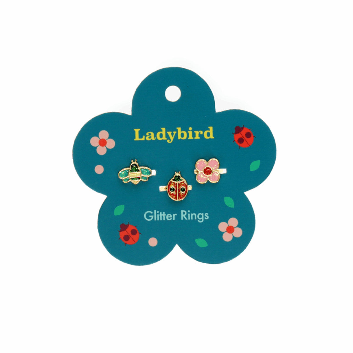 Rex London Ladybird Glitter Ring (Set of 3) | Minimax