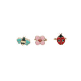  Rex London Ladybird Glitter Ring (Set of 3) | Minimax
