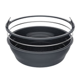 Daily Bake Silicone Round Collapsible Air Fryer Basket Charcoal 22cm | Minimax