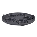 Daily Bake Silicone Round Air Fryer 5 Cup Muffin Pan Charcoal 22cm | Minimax