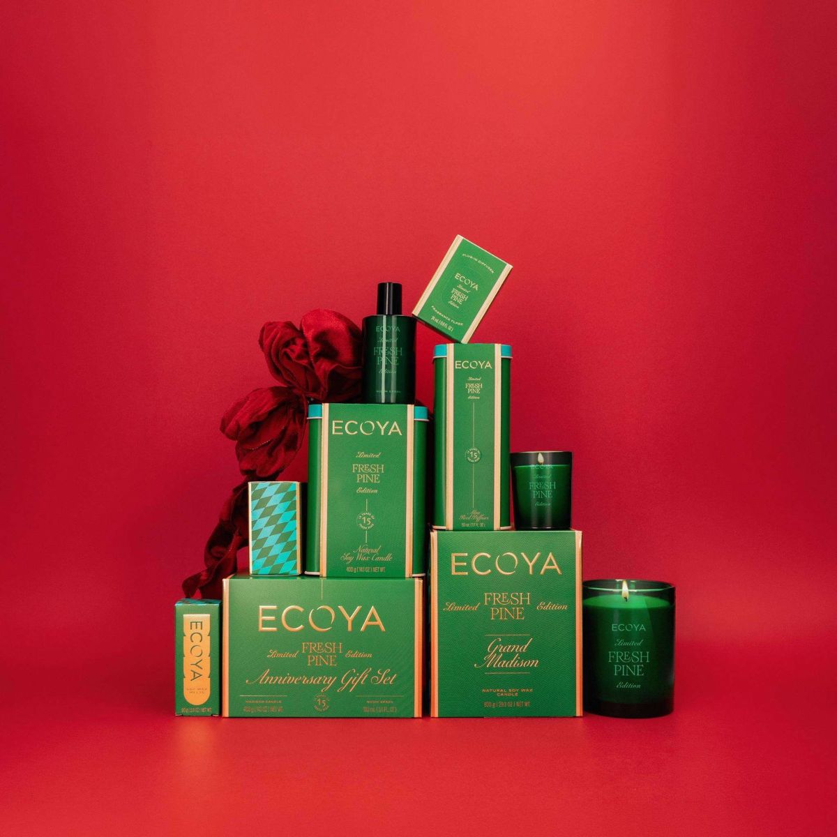 Ecoya Fresh Pine Car Diffuser Set