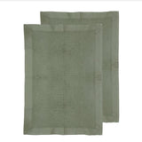 Ladelle Ollie Waffle Tea Towel Green Set of 2 | Minimax