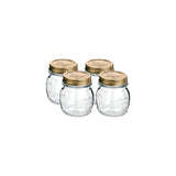 Bormioli Rocco Quattro Stagioni Jar with Lids 250ml (Set Of 4) | Minimax