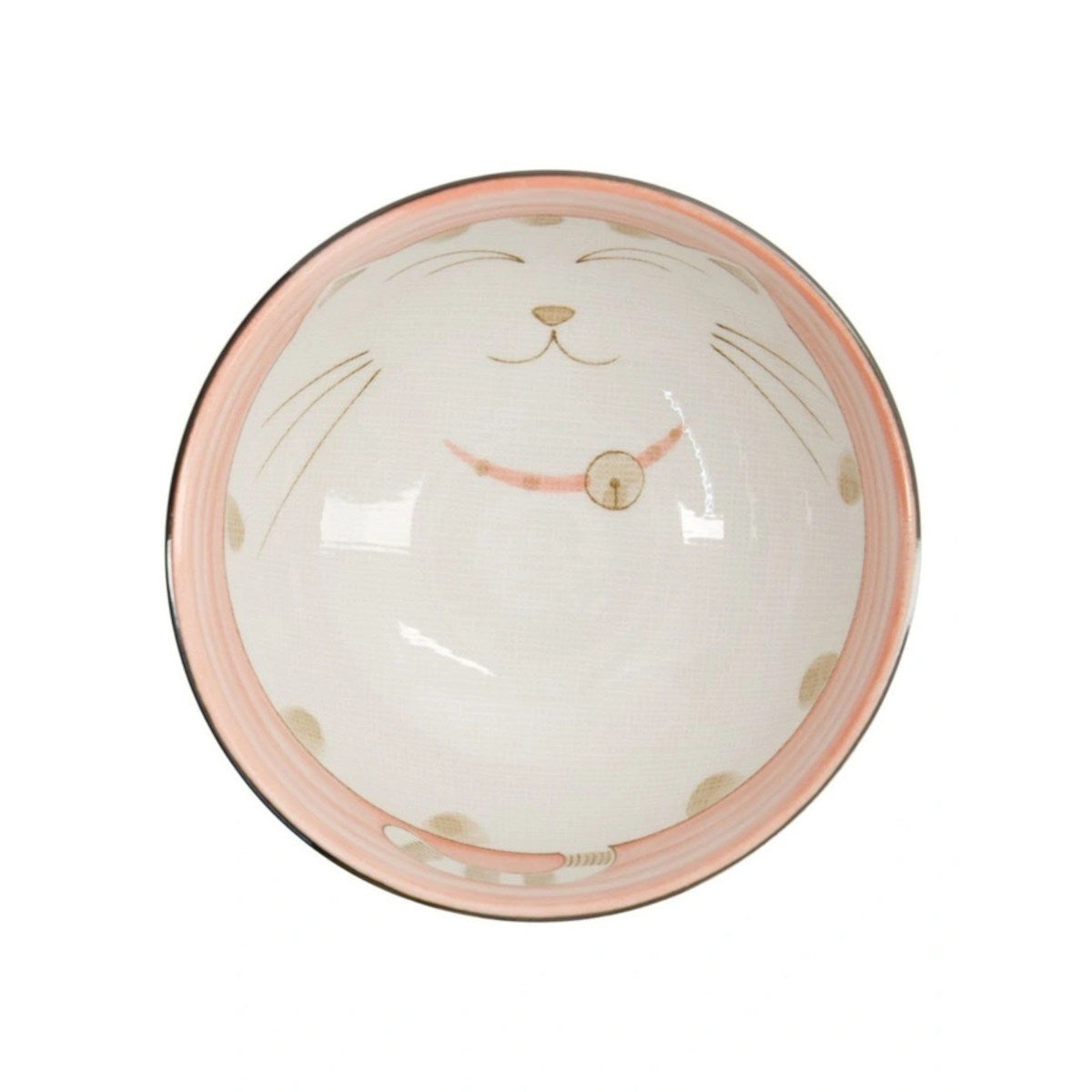 Tokyo Design Studio Kawaii Neko Cat Bowl Pink 16x8.5cm | Minimax