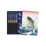 Tokyo Design Chopstick Blue Fish Chopsticks with Rest 10 piece | Minimax