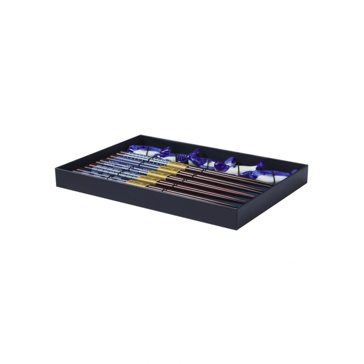 Tokyo Design Chopstick Blue Fish Chopsticks with Rest 10 piece | Minimax