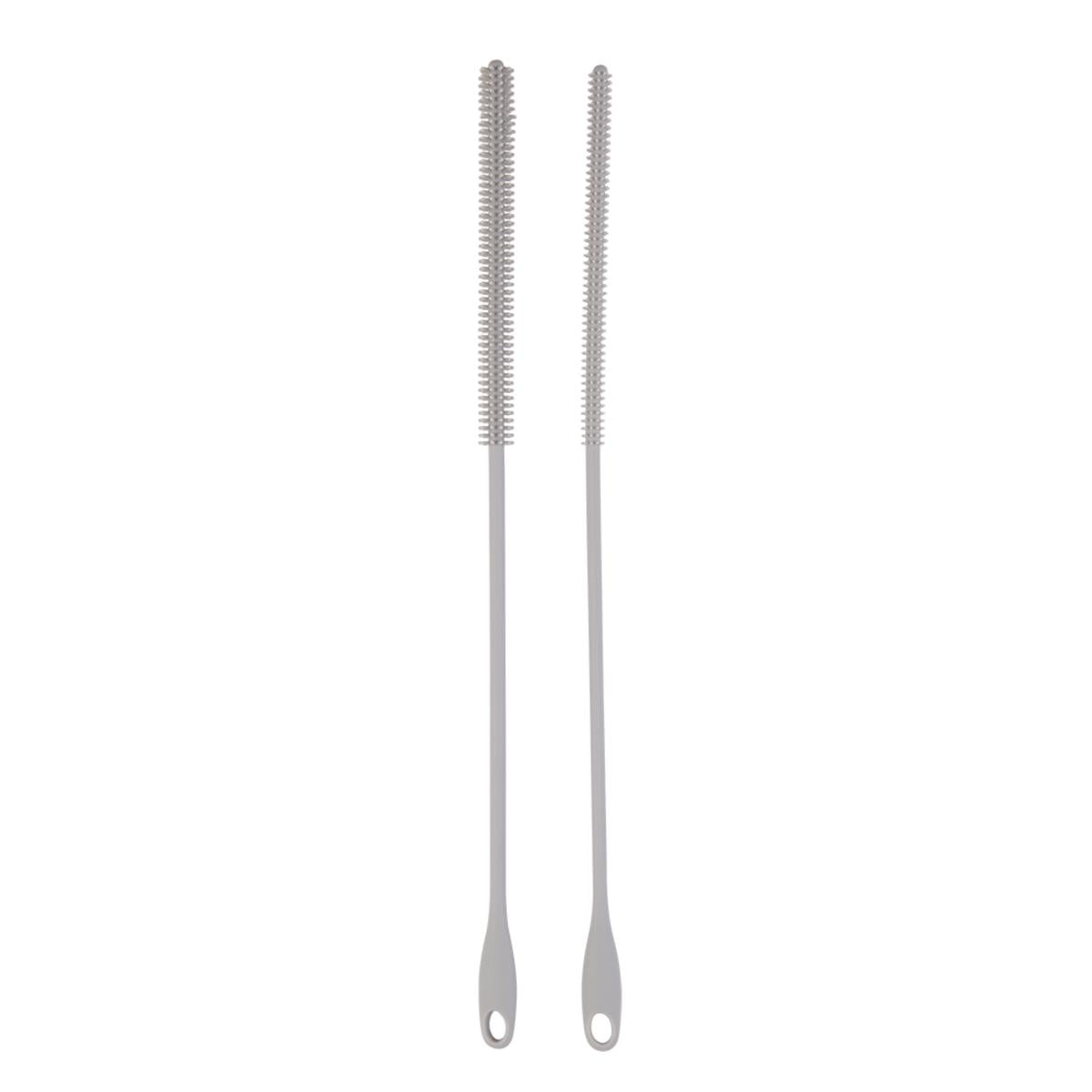 Appetito Silicone Cleaning Straw Brush Set of 2 – reusable brushes designed for cleaning stainless steel, bamboo, and silicone straws easily