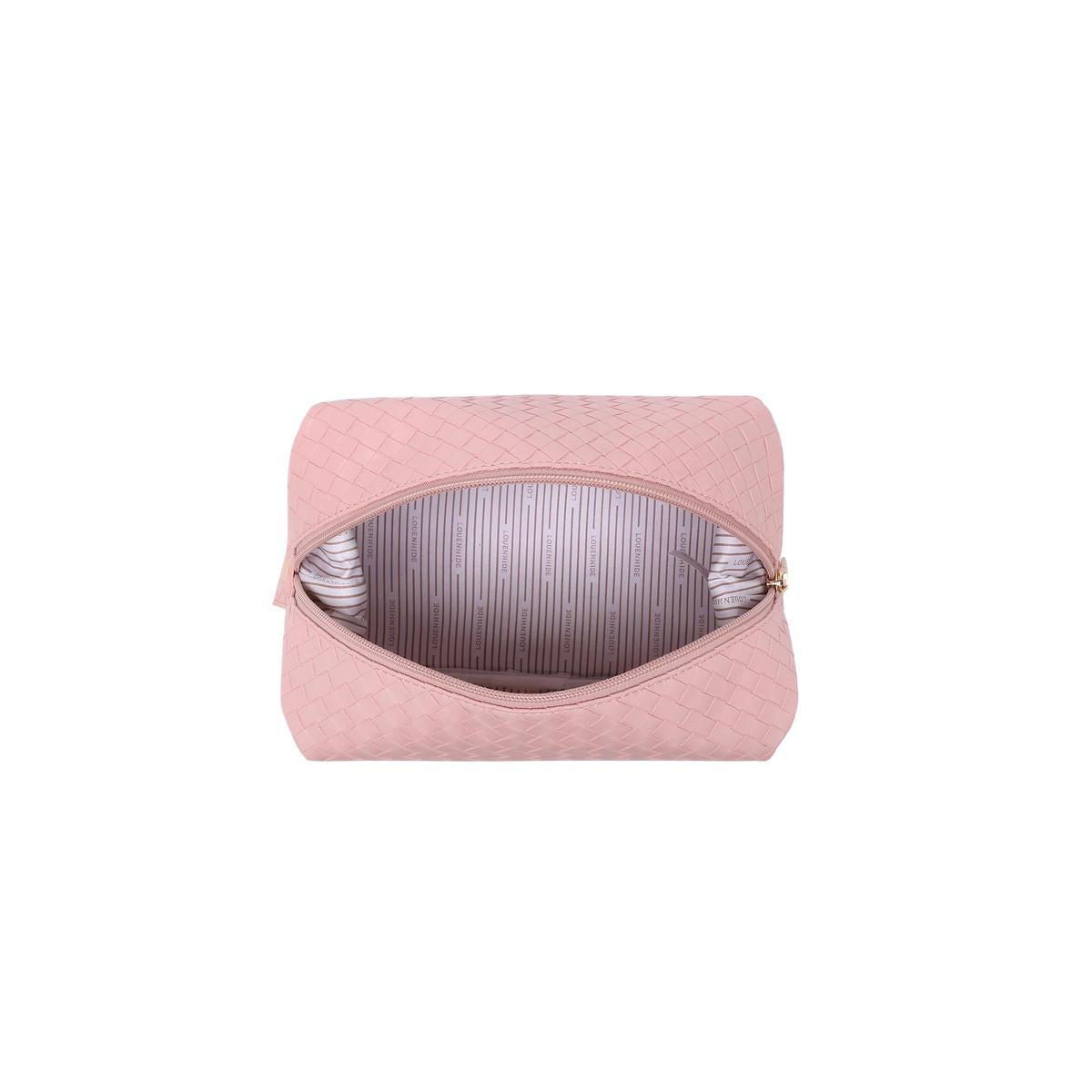 Louenhide Lucinda Woven Cosmetic Case Pink | Minimax