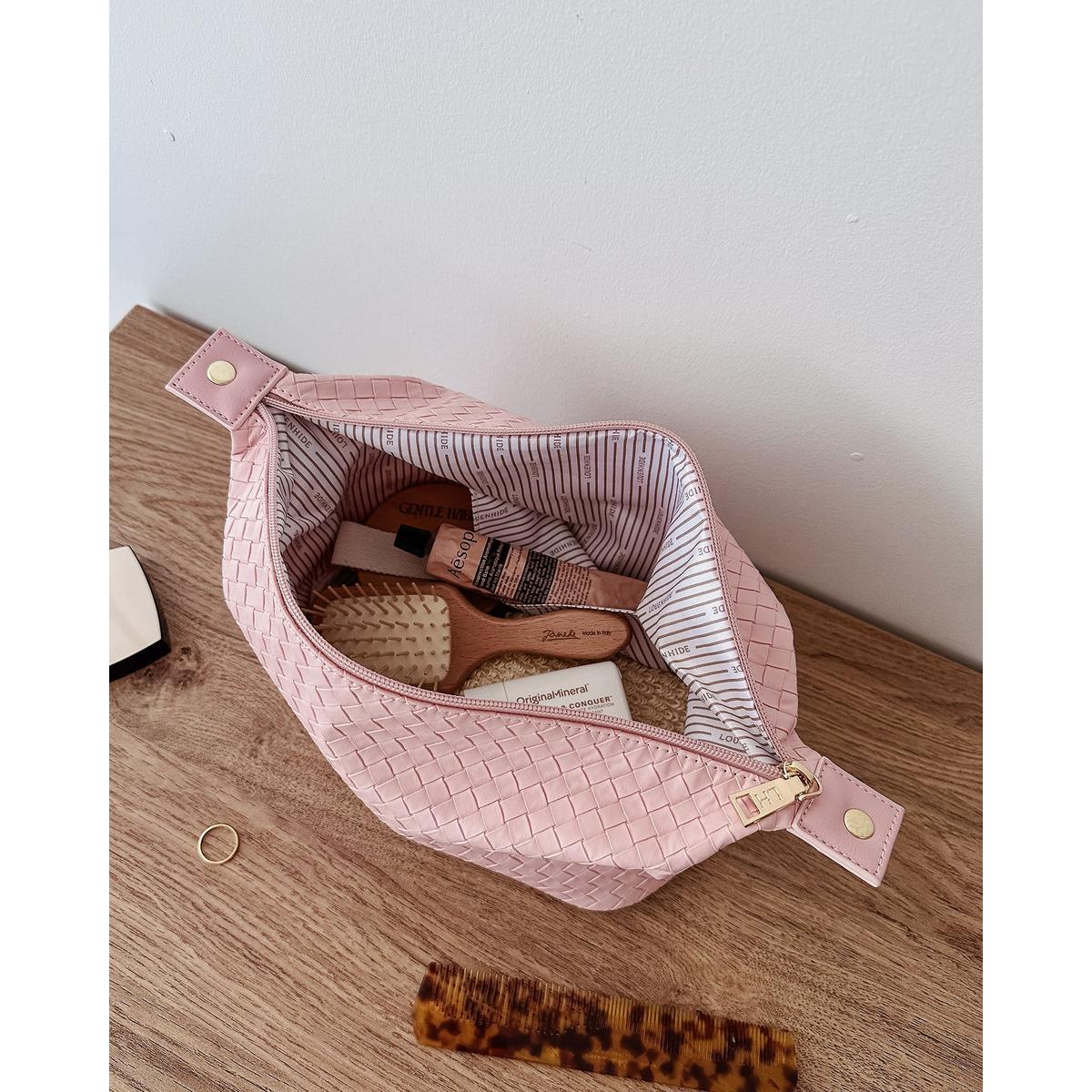 Louenhide Lucinda Woven Cosmetic Case Pink | Minimax
