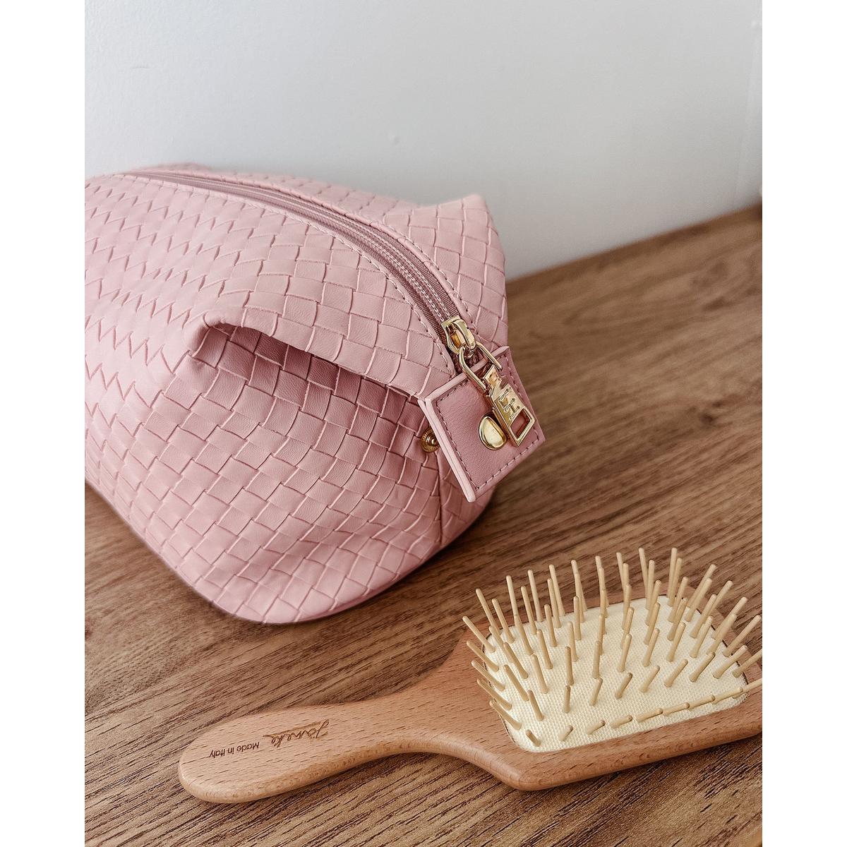 Louenhide Lucinda Woven Cosmetic Case Pink | Minimax