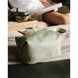 Louenhide Lucinda Woven Cosmetic Case Sage Green | Minimax