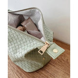 Louenhide Lucinda Woven Cosmetic Case Sage Green | Minimax