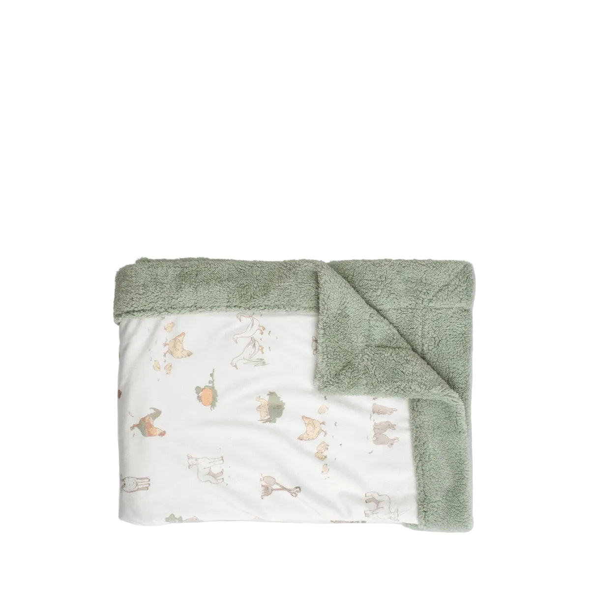 Little Linen Farmyard Lamb Baby Snuggle Blanket | Minimax
