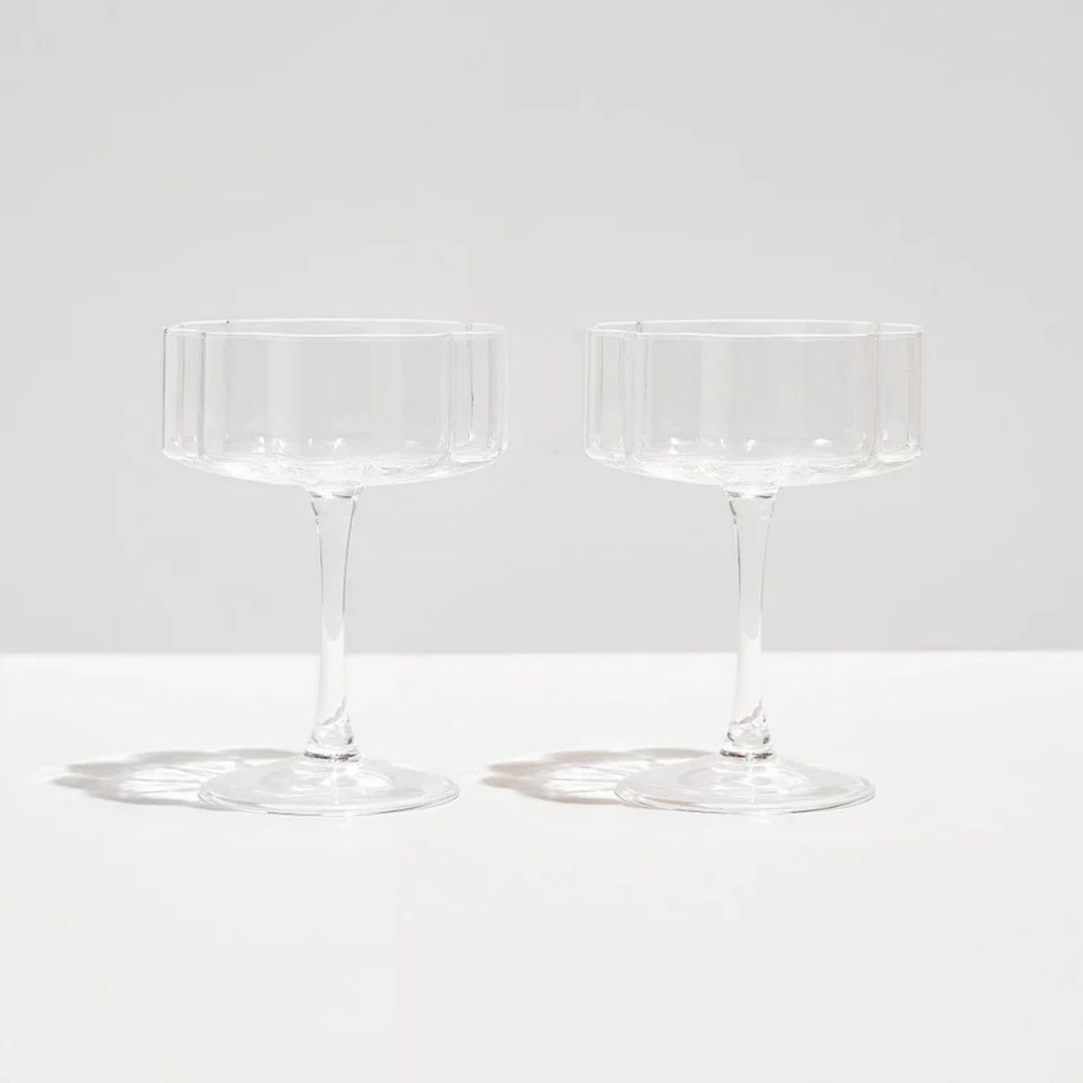 Fazeek Wave Coupe Clear 250ml Set of 2