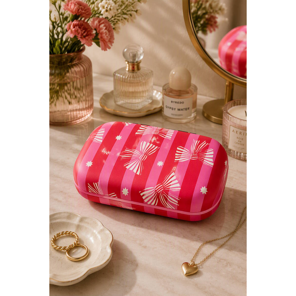 Annabel Trends Safe Keeper Jewelry & Travel Case Gum Blossom