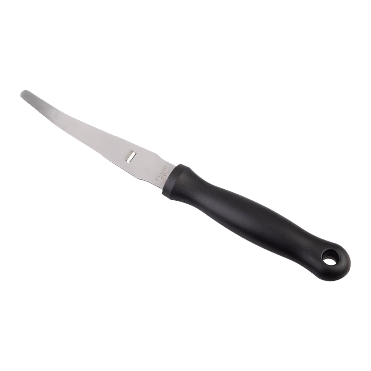 Appetito Stainless Steel Grapefruit Knife w/ Black Handle | Minimax
