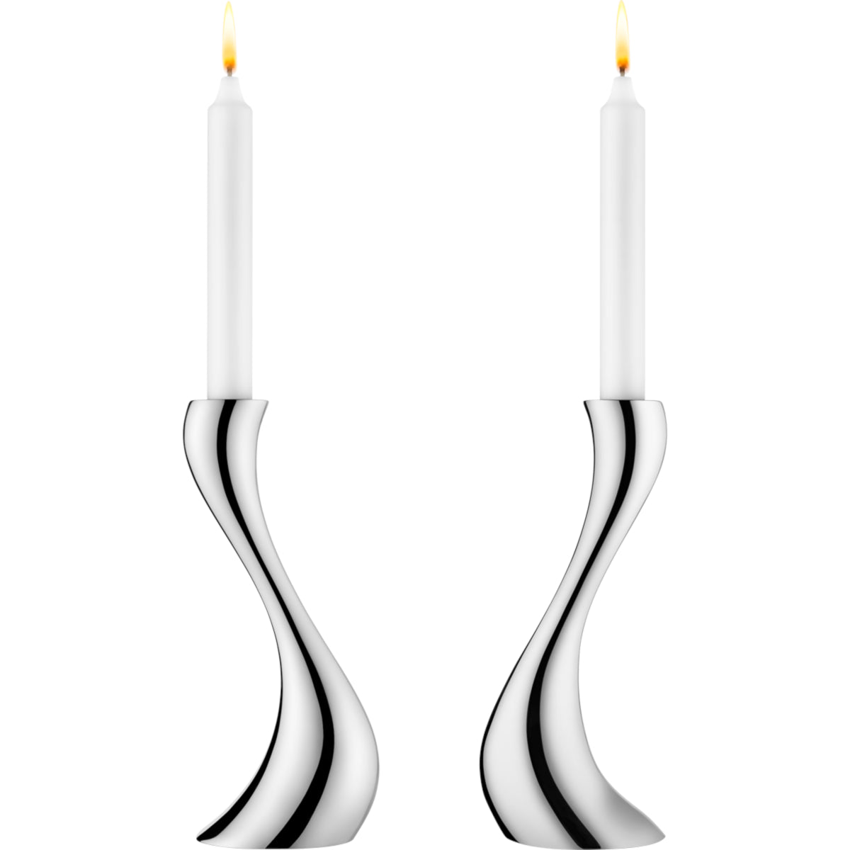 Georg Jensen Cobra Candleholder Medium (Pack of 2) | Minimax
