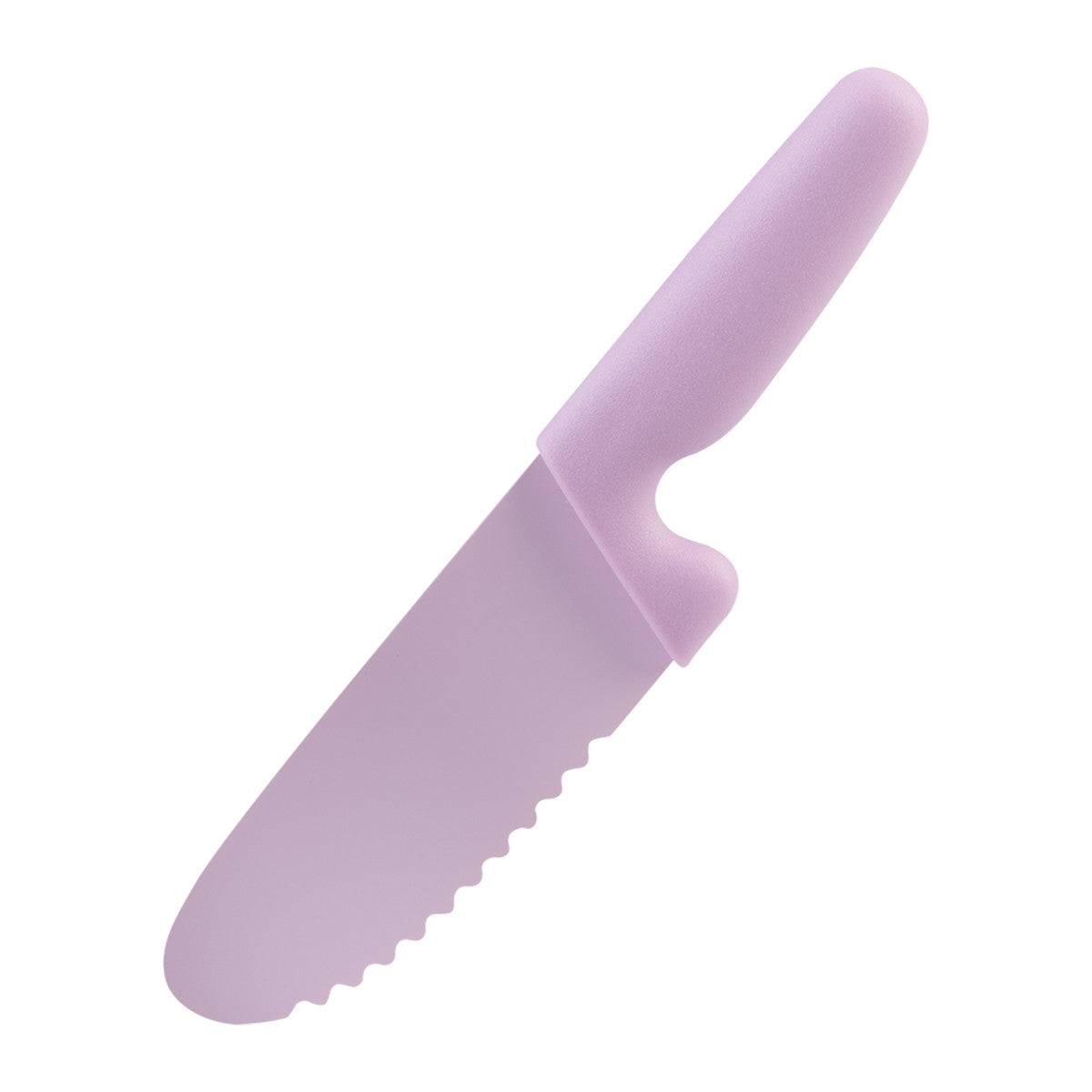 Appetito Kid's Safety Knife with Non-Stick Serrated Blade Pink