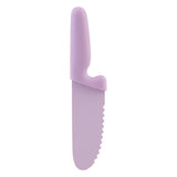 Appetito Kid's Safety Knife with Non-Stick Serrated Blade Pink