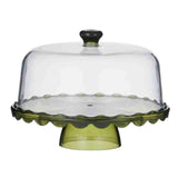 Assemble Cibo Acrylic 2-in-1 Cake Server Green 30x15.5cm | Minimax
