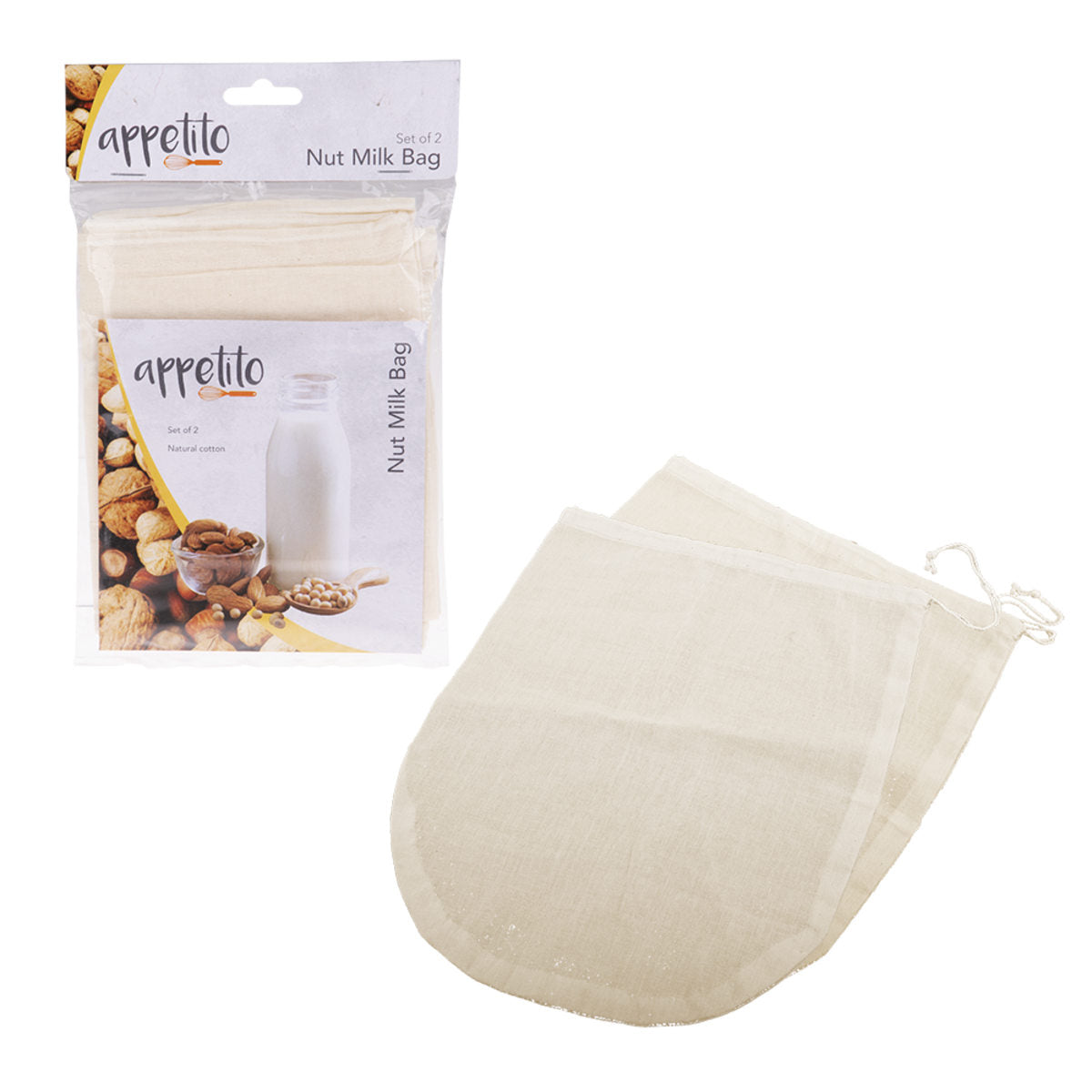Appetito Nut Milk Bag Set of 2 | Minimax