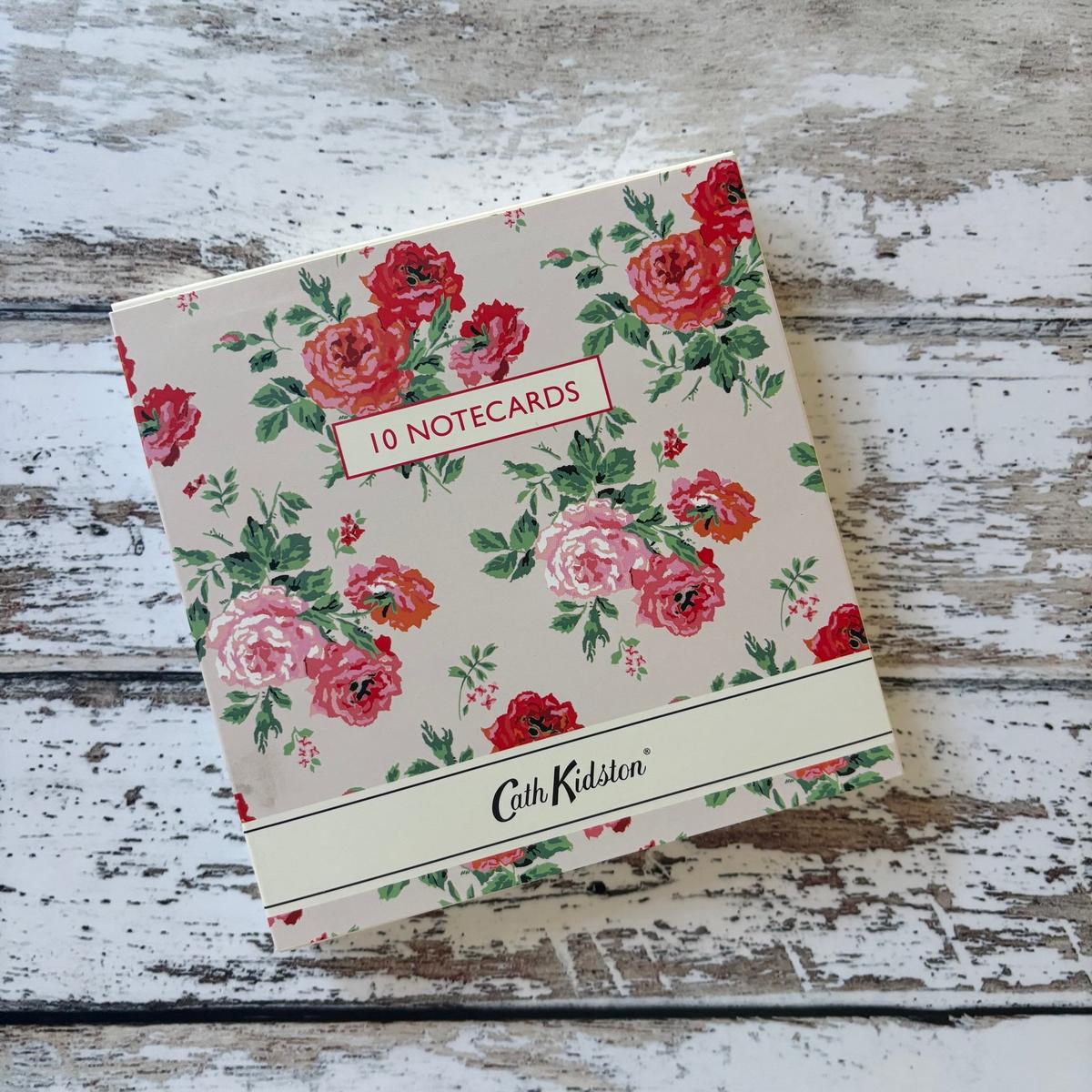 Cath Kidston Notecard Wallet Pink Floral (10 Notecards) | Minimax