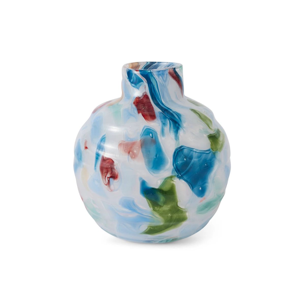 Kip&Co Swirl Portofino Round Vase Purple 25cm